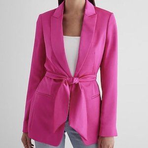 Pink Satin Blazer